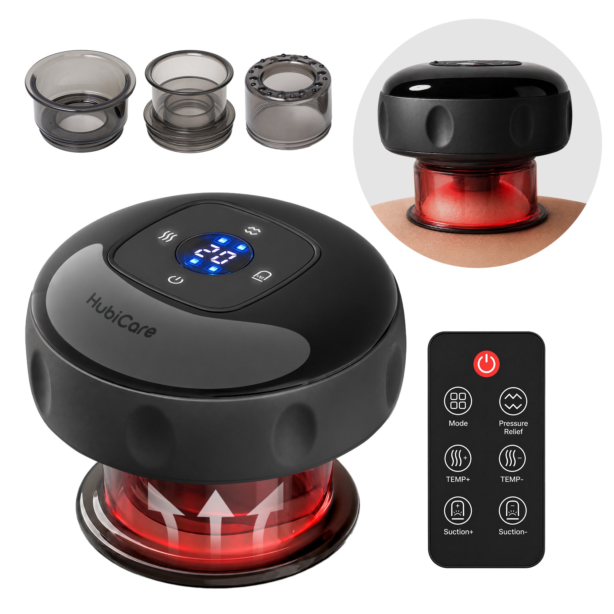 HubiCare Red Light Smart Cupping Massager HCM-10