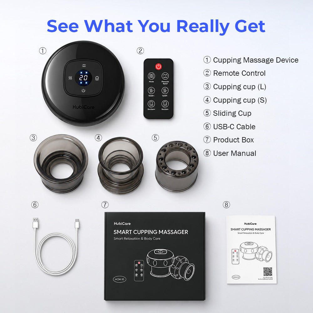 HubiCare Red Light Smart Cupping Massager HCM-10