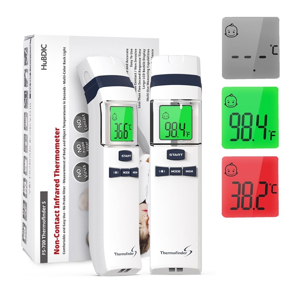 HubiBaby No-Touch Forehead Thermometer FS-700 (White)
