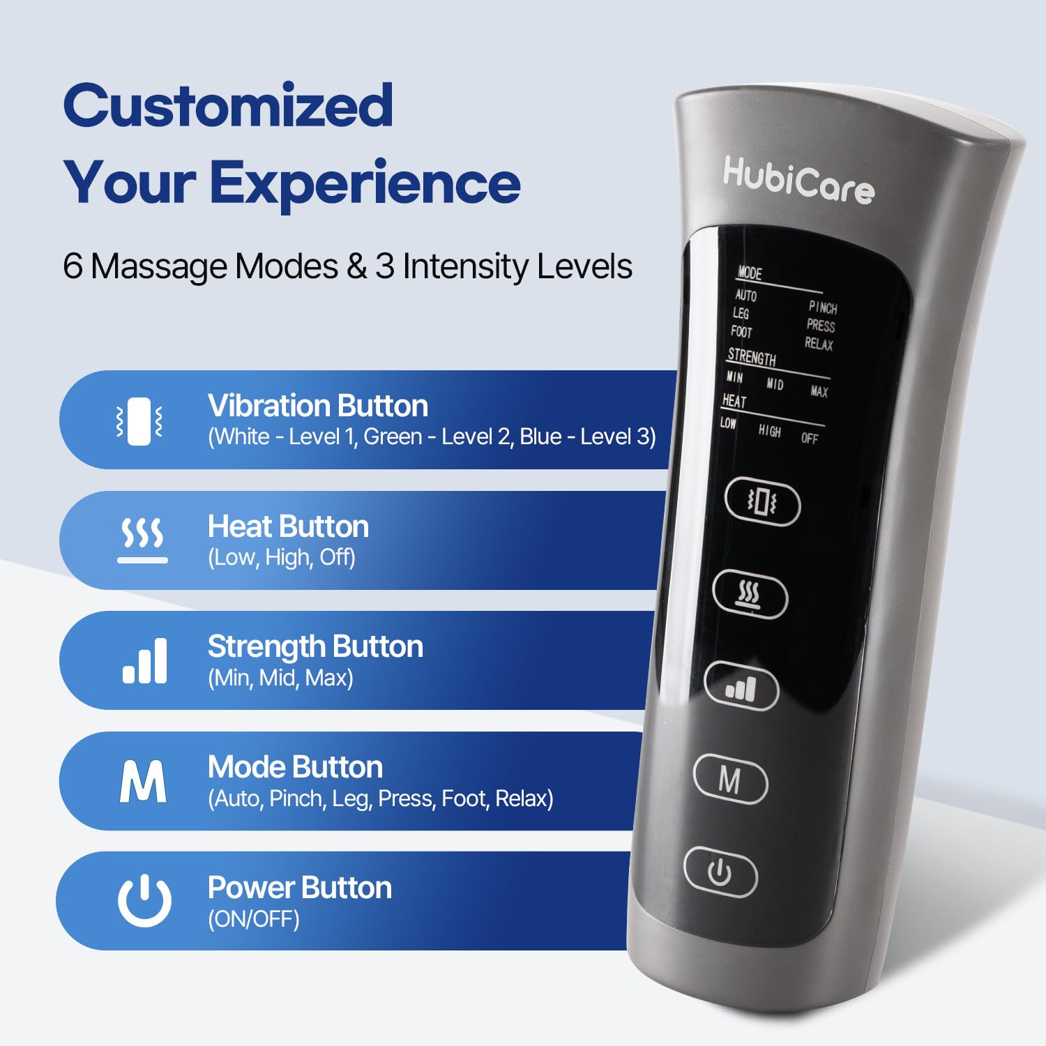 HubiCare Thigh to Feet Air Compression Leg Massager FE-7208