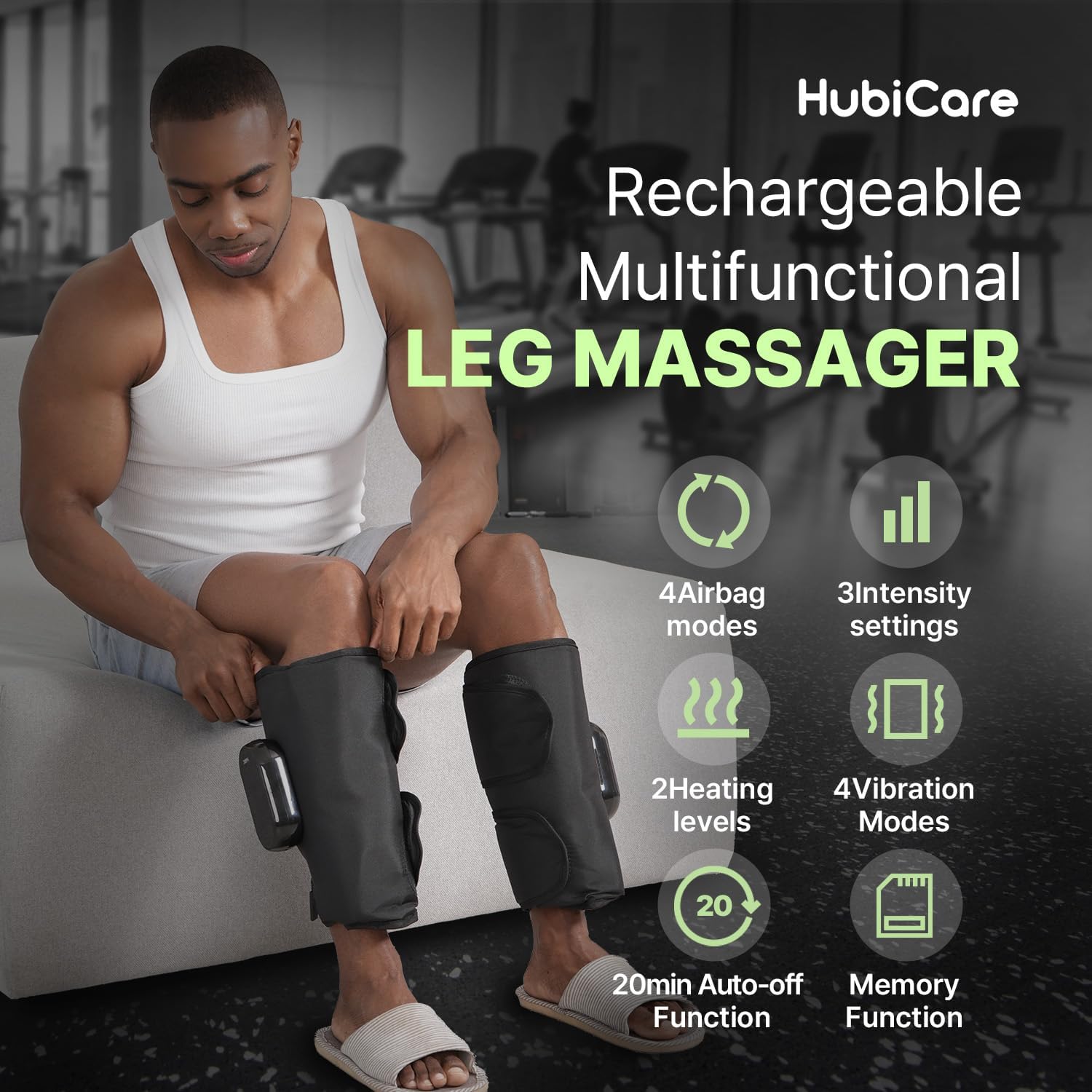 HubiCare Wireless Air Compression Leg Massager FE-7301