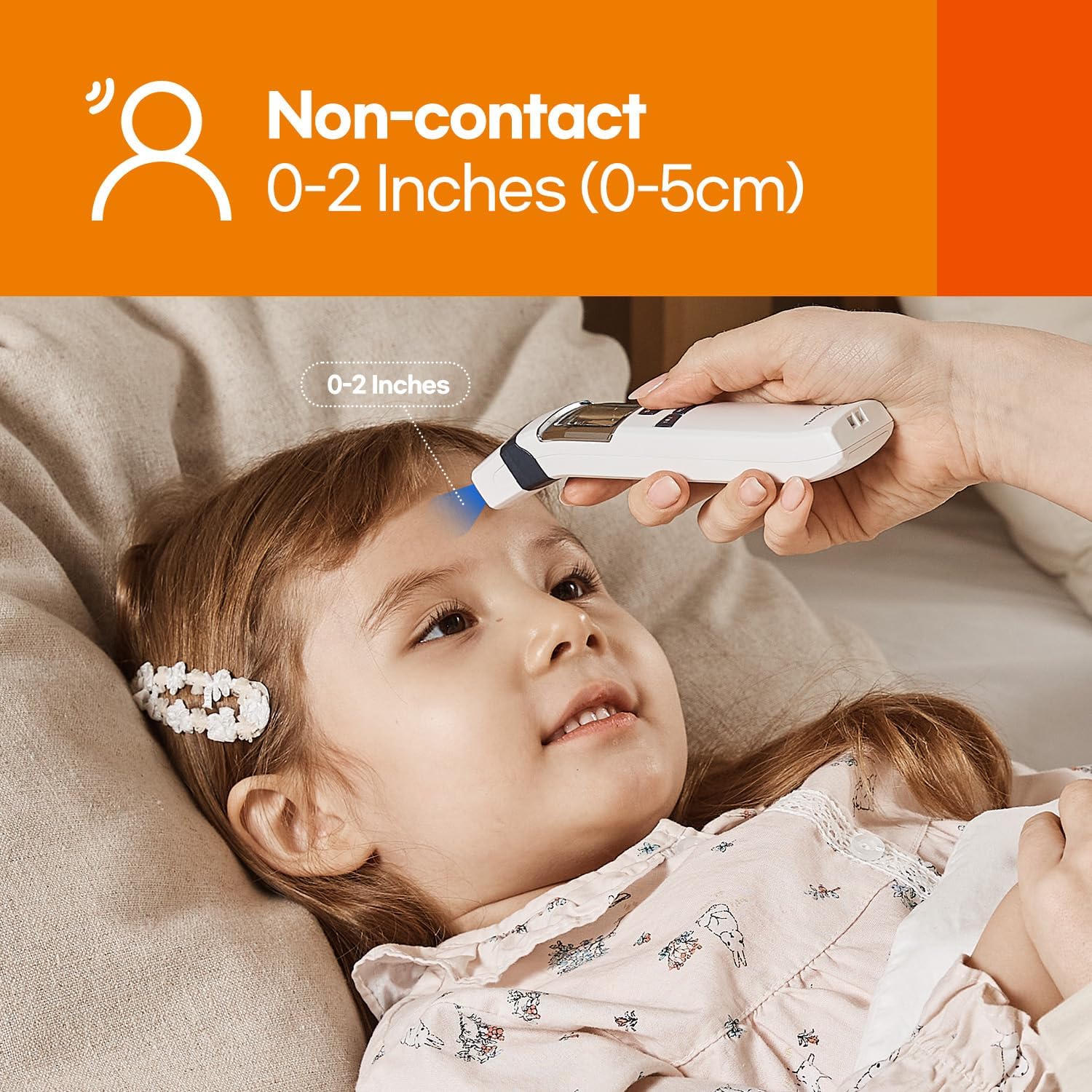 HubiBaby No-Touch Forehead Thermometer FS-700 (White)