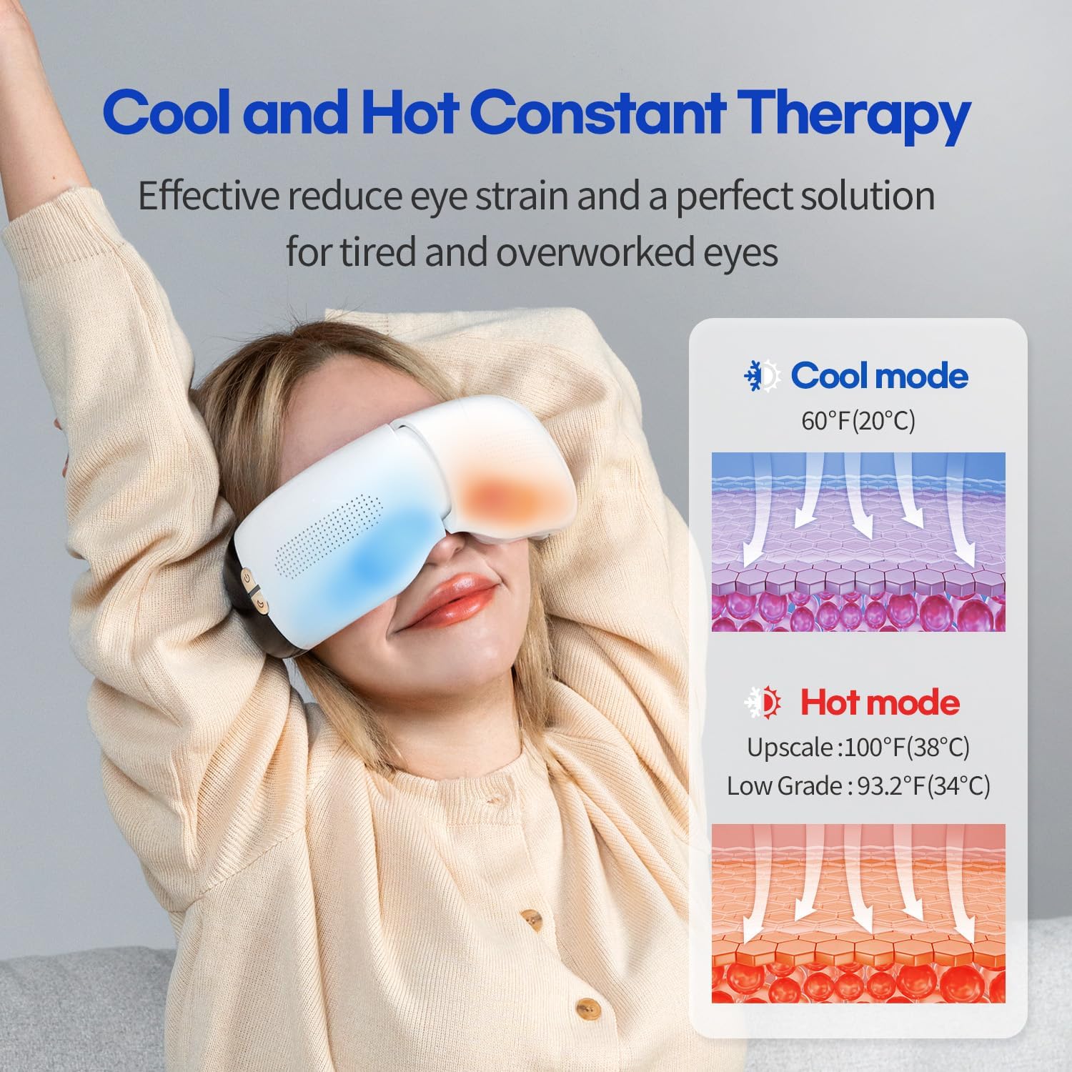HubiCare Eye Massager with Heat and Cooling FE-4601