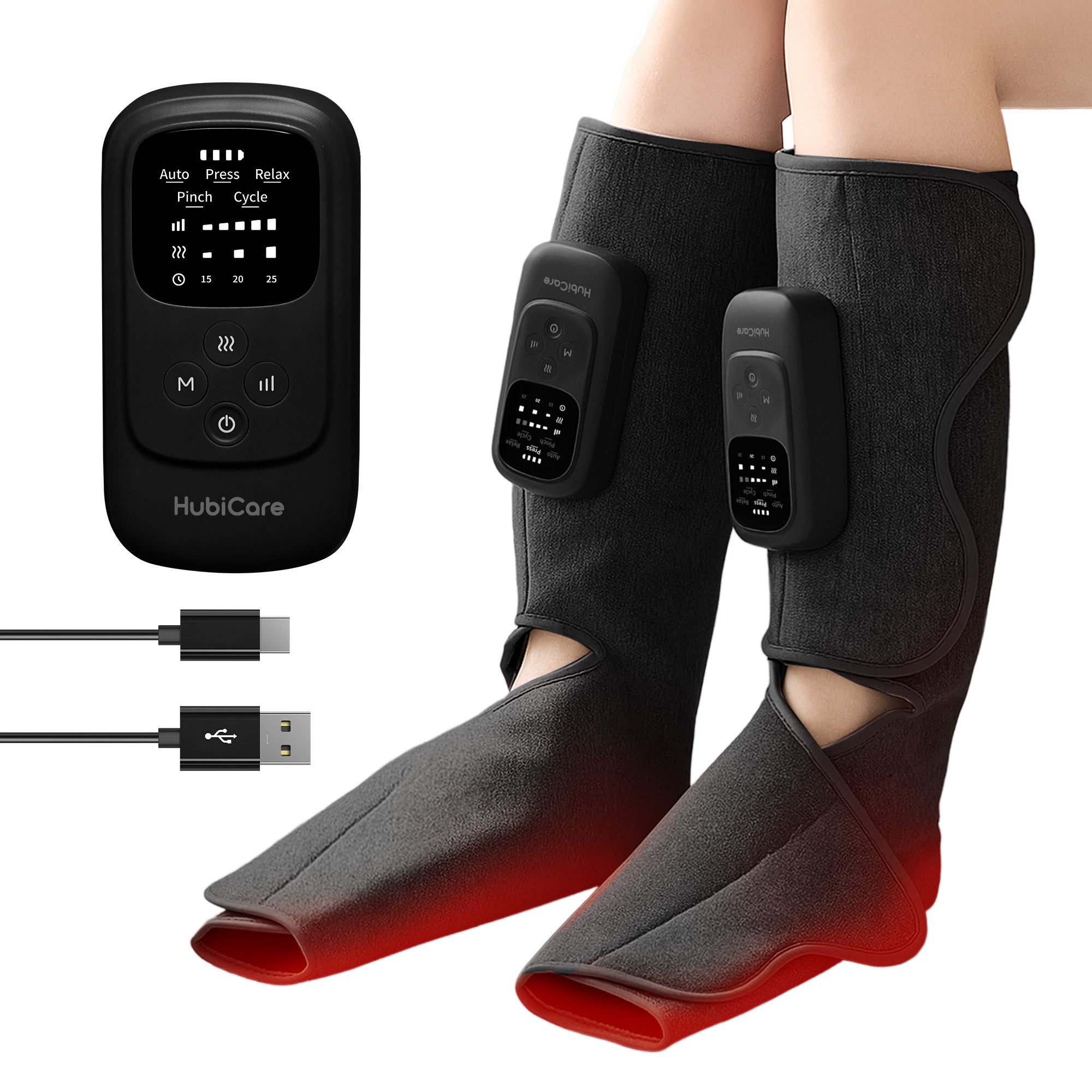 HubiCare Cordless Calf and Feet Massager FE-7305