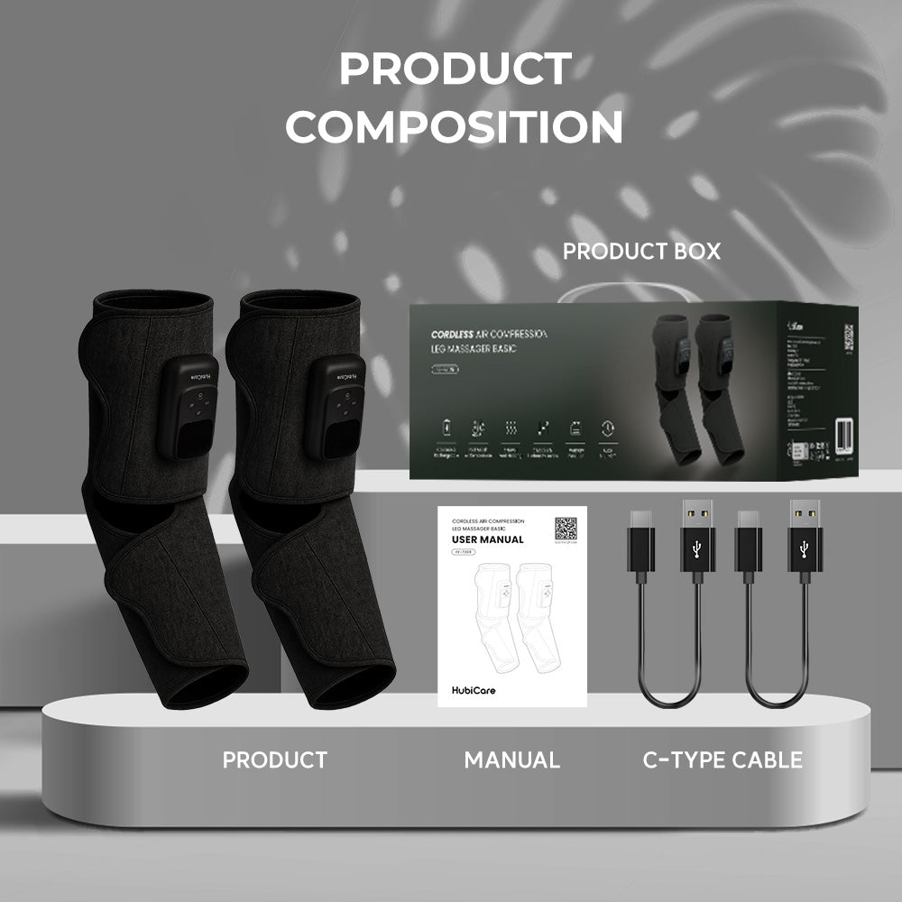 HubiCare Cordless Calf and Feet Massager FE-7305