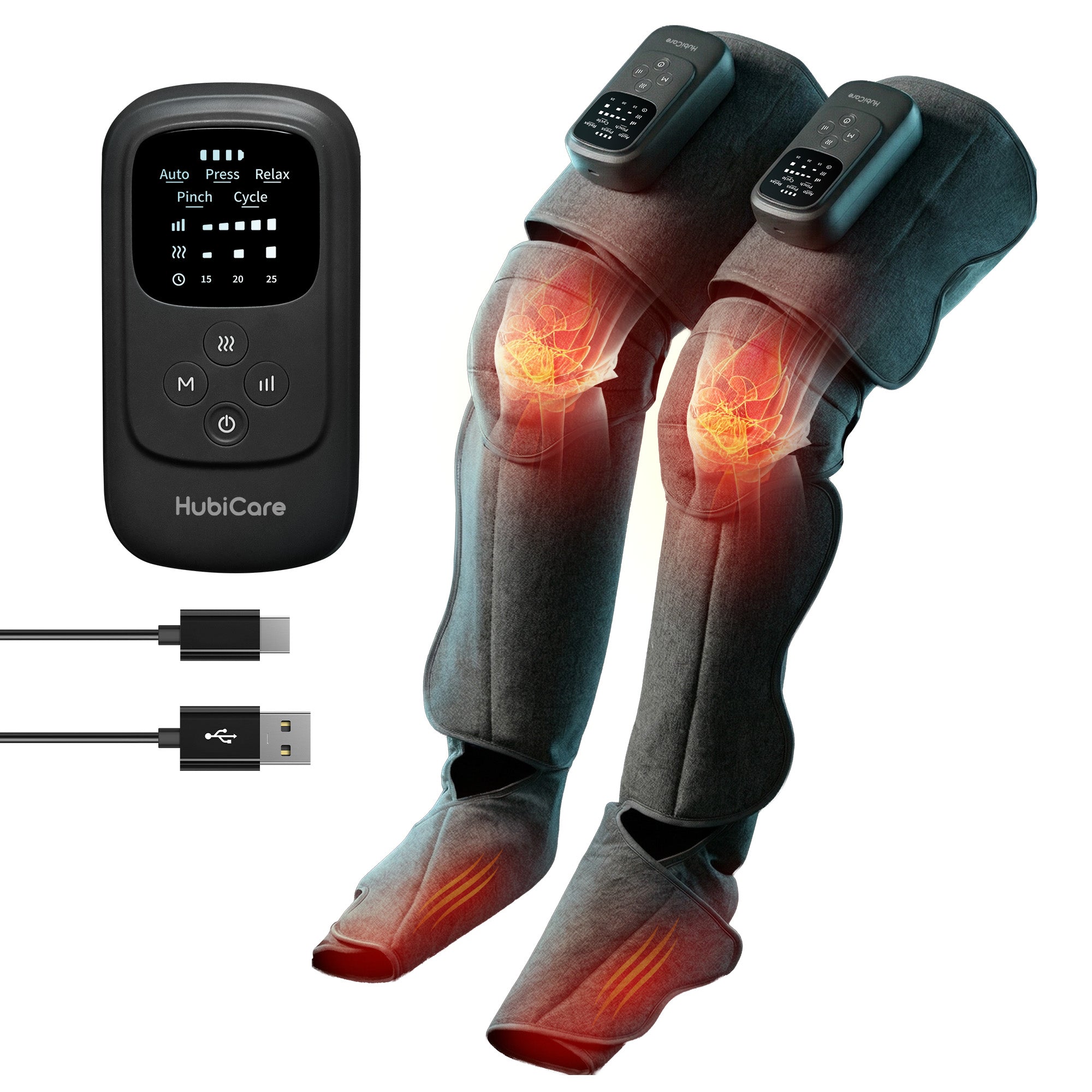HubiCare Cordless Full-Leg Massager FE-7313k