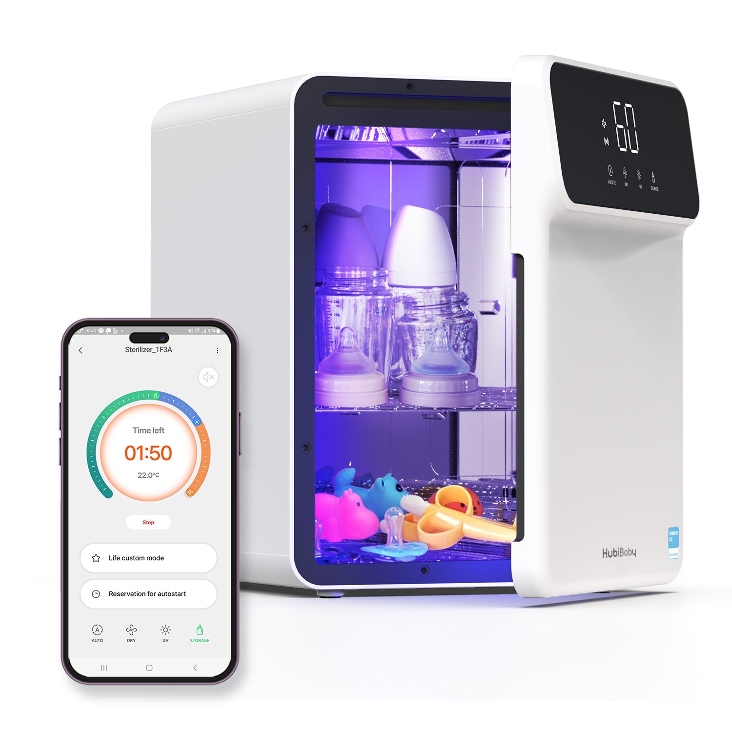HuBDIC Bluetooth Baby bottle Sanitizer HBBS-100