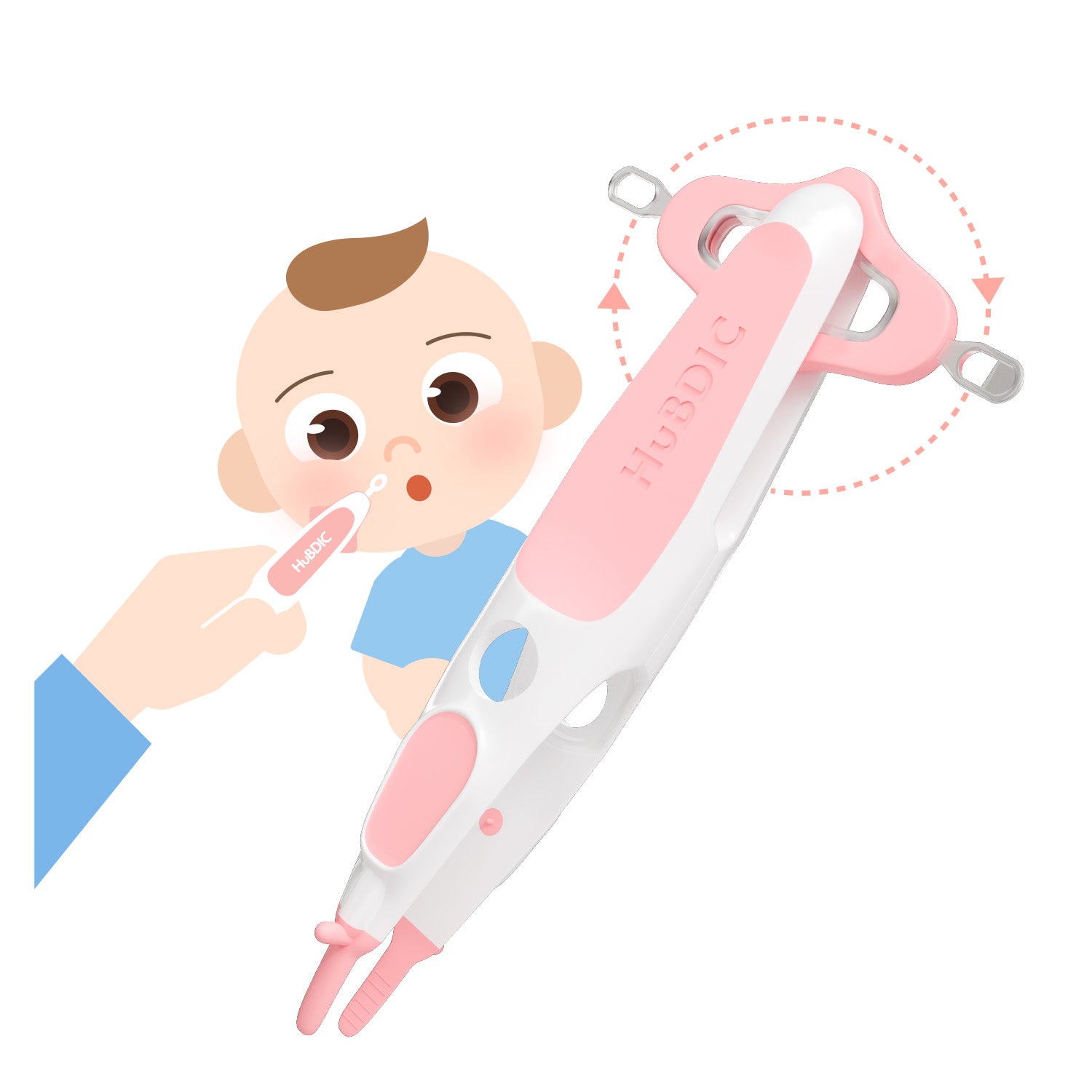 Hubibaby Rotating 3 in 1 Booger Stick