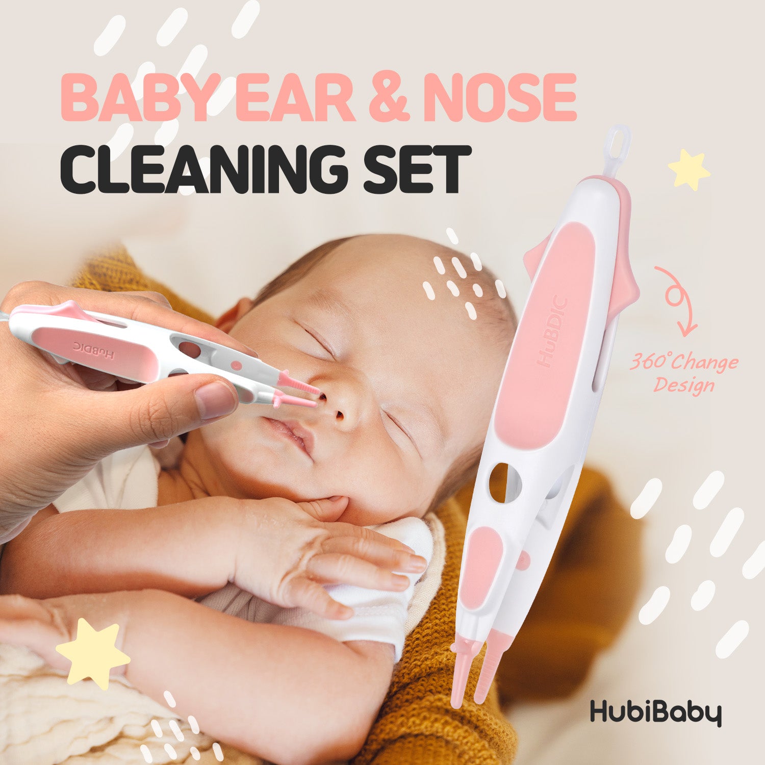Hubibaby Rotating 3 in 1 Booger Stick