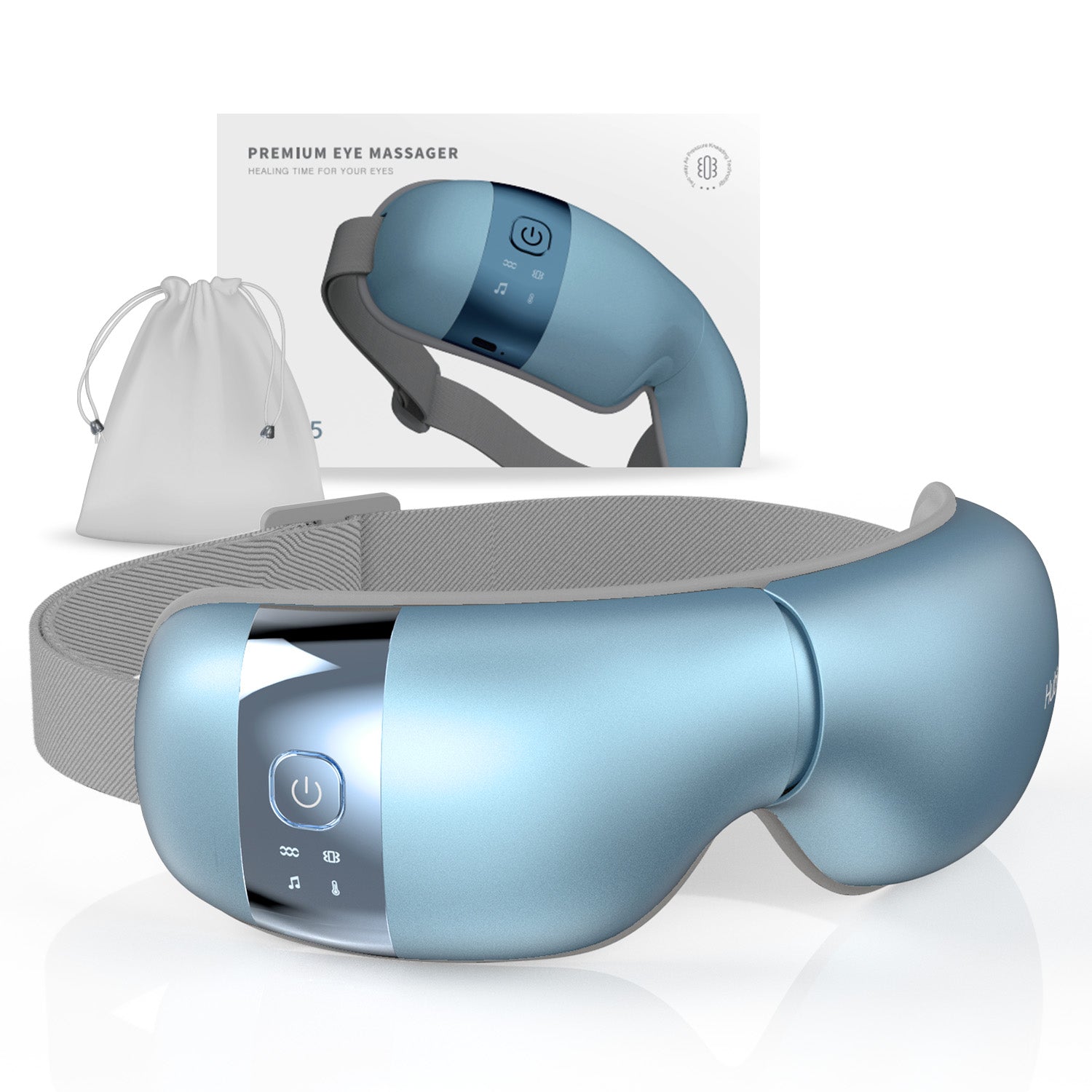 HubiCare Premium Eye Massager with Heat and Vibration Hem-5