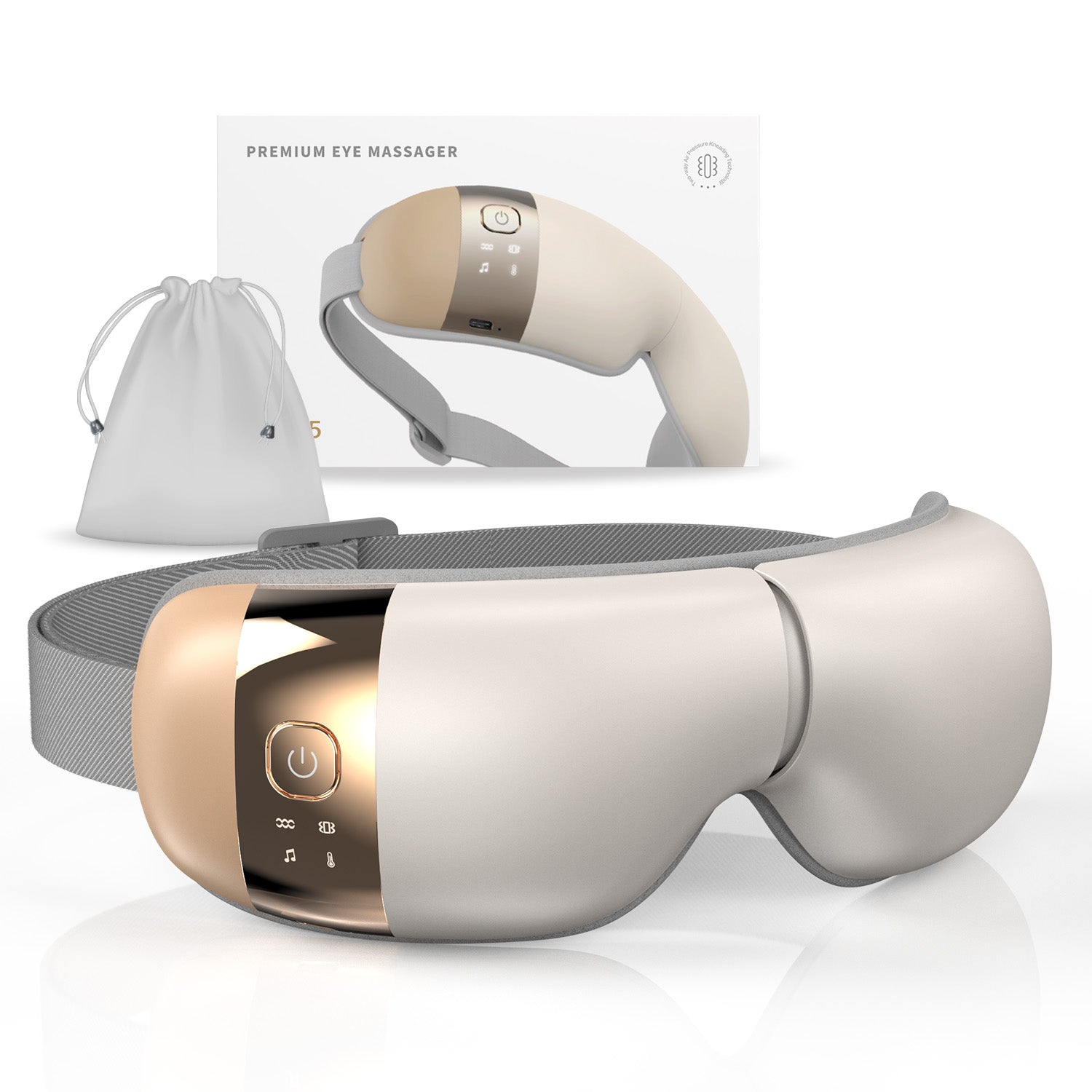 HubiCare Premium Eye Massager with Heat and Vibration Hem-5