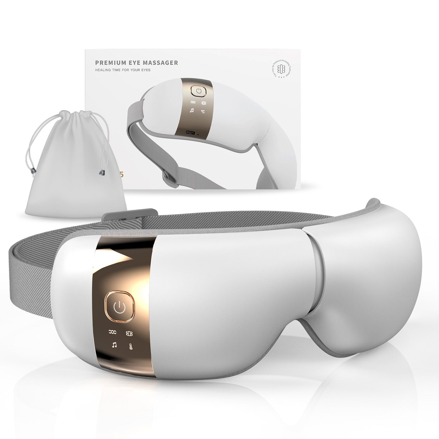 HubiCare Premium Eye Massager with Heat and Vibration Hem-5