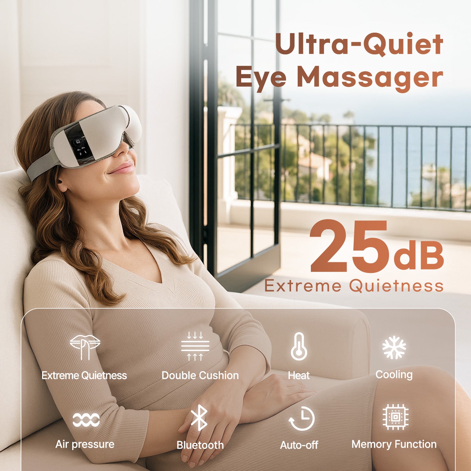 HubiCare Ultra Quiet with Double Pad Eye Massager HEM-7