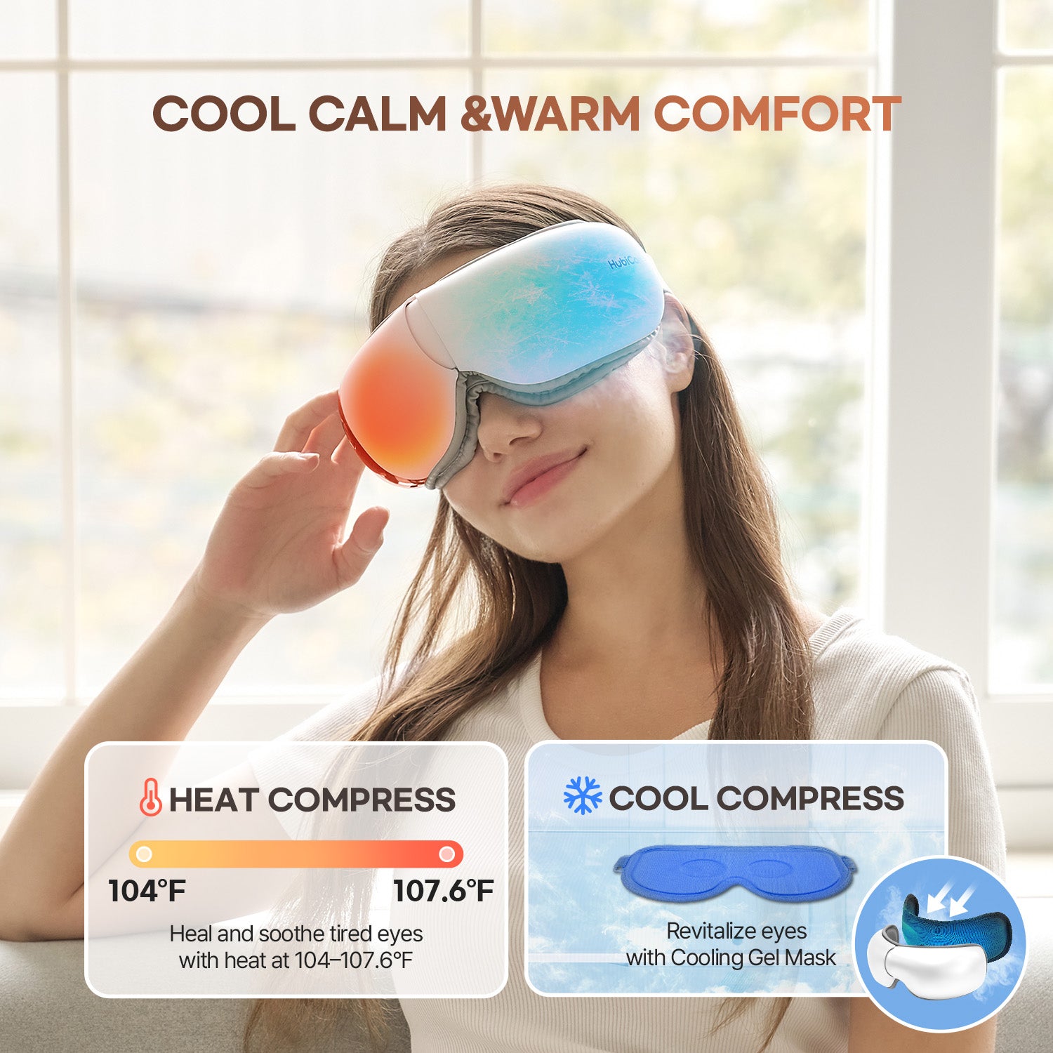 HubiCare Ultra Quiet with Double Pad Eye Massager HEM-7