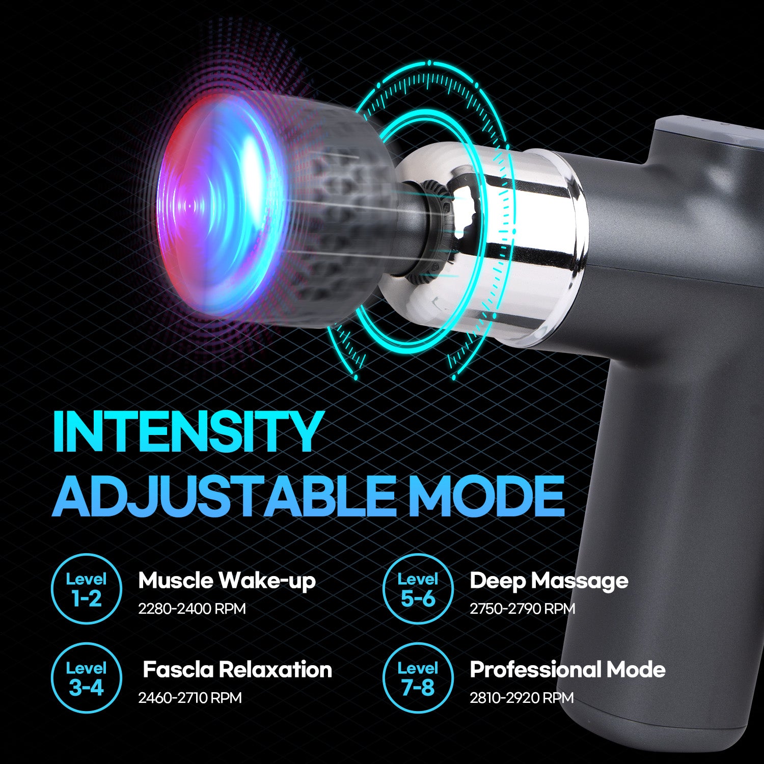 HubiCare Heat + Cold Massage Gun HMG-300