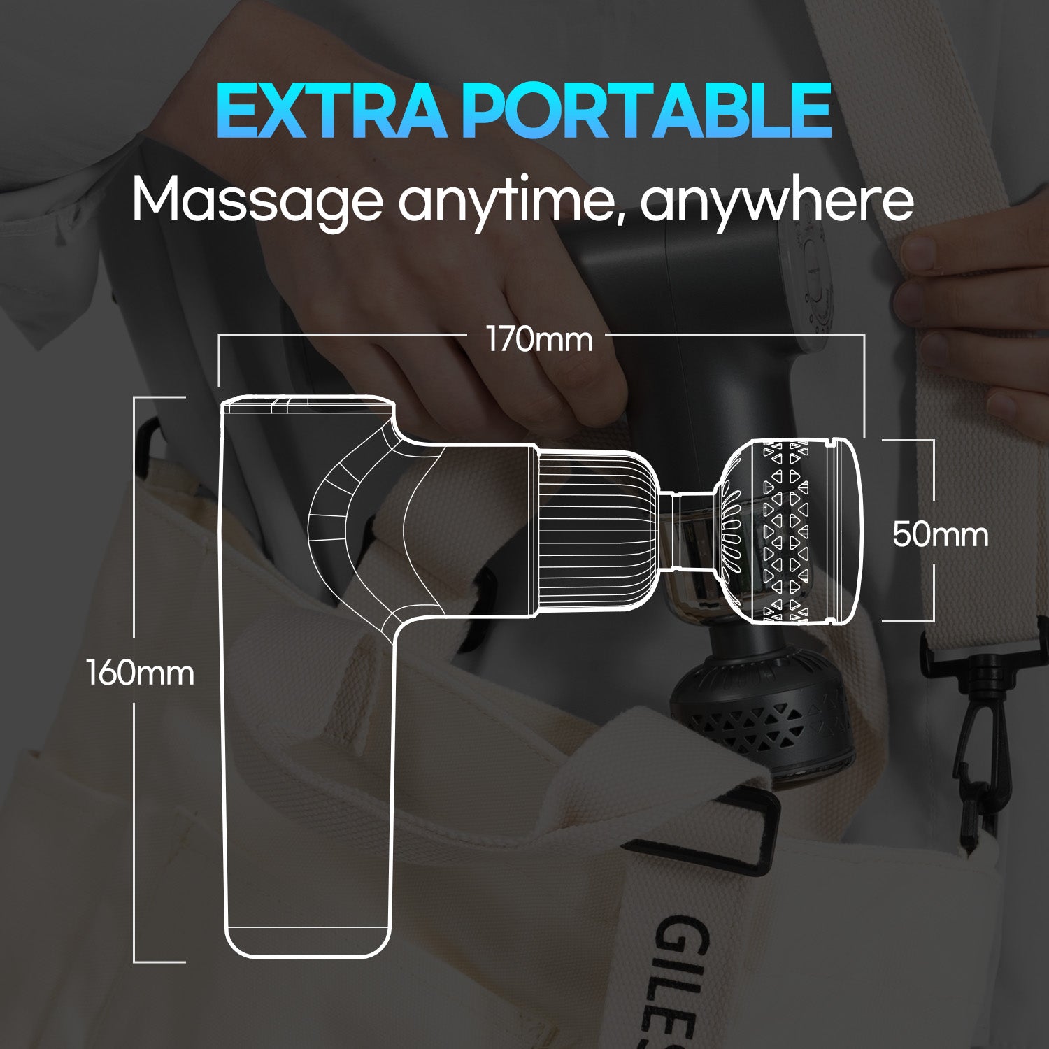 HubiCare Heat + Cold Massage Gun HMG-300