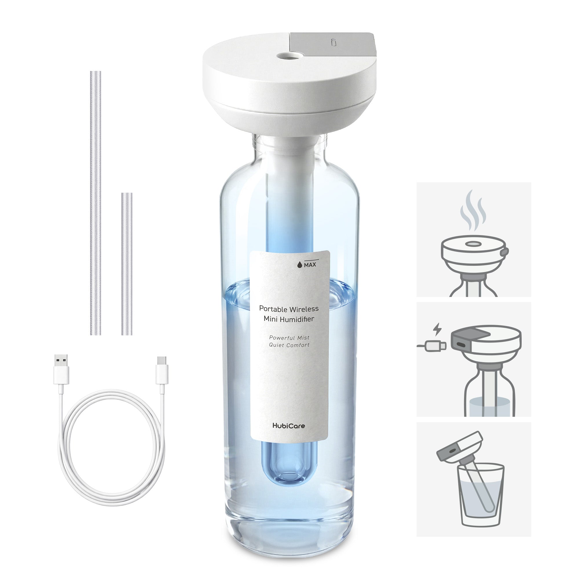 HubiCare Wireless Mini Humidifier HMF-1