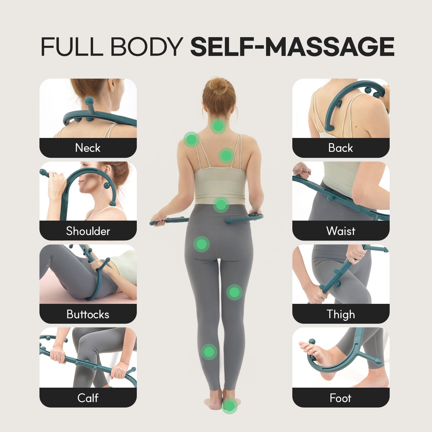 HubiCare Trigger Point Self Massage Stick HMS-100