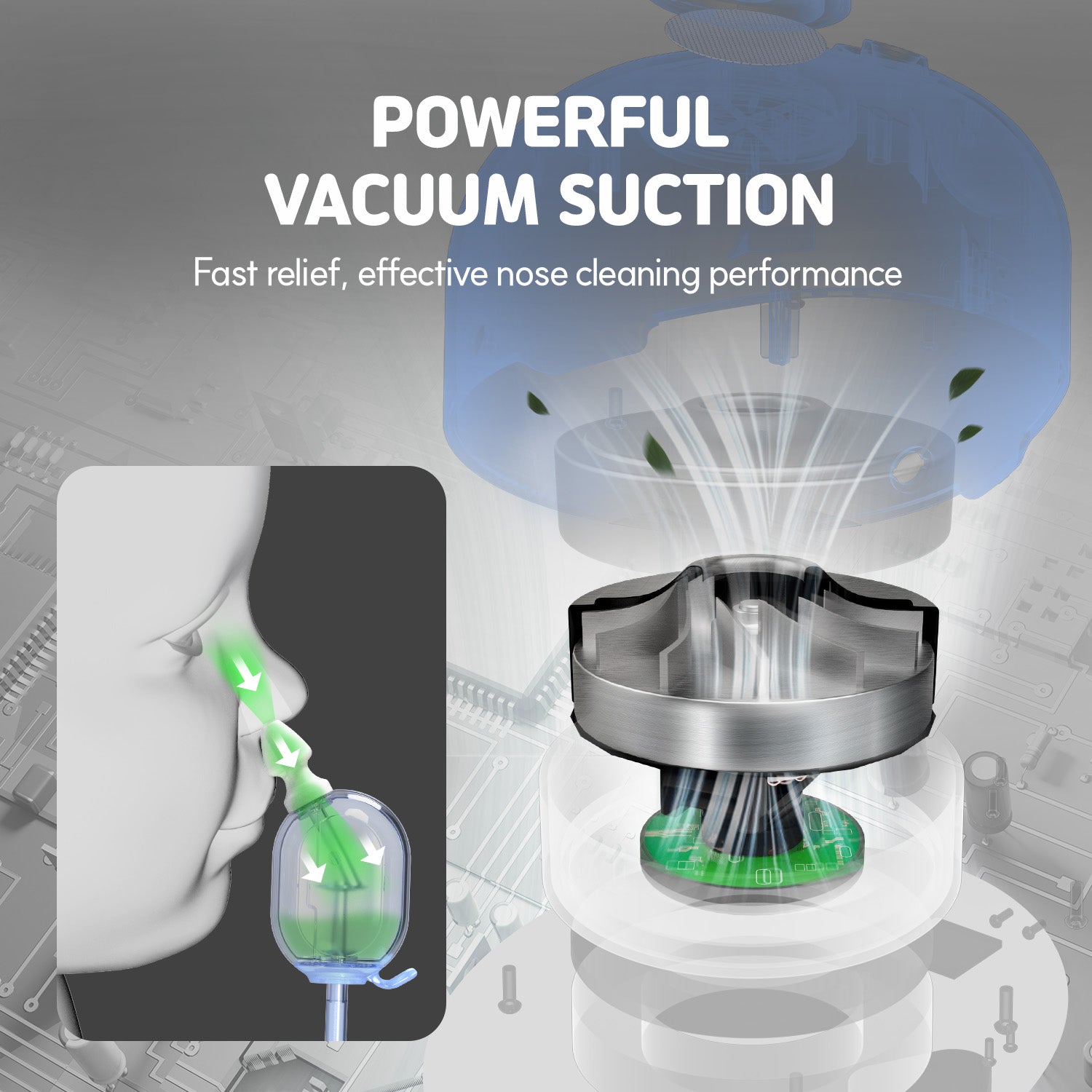 HubiBaby Cleanose pro, Electric Nasal Aspirator for Baby HNA-3000