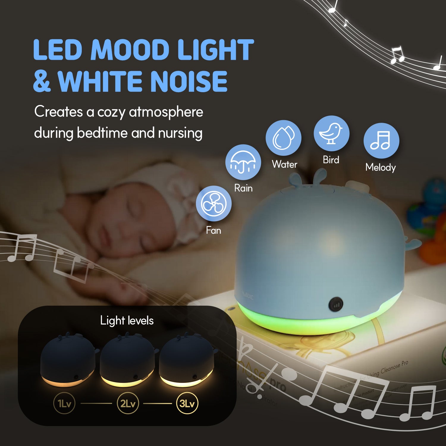 HubiBaby Cleanose pro, Electric Nasal Aspirator for Baby HNA-3000