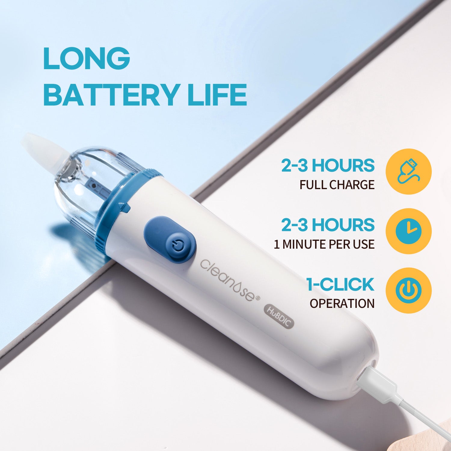 HubiCare Rechargeable Portable Nasal Aspirator for Baby HNA-300