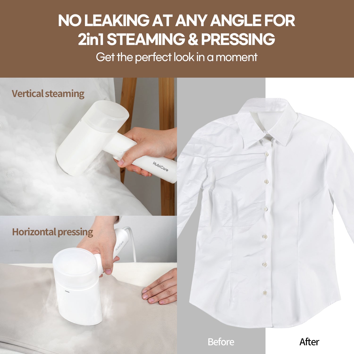 Dual Voltage Folding Garment Steamer HSI-10