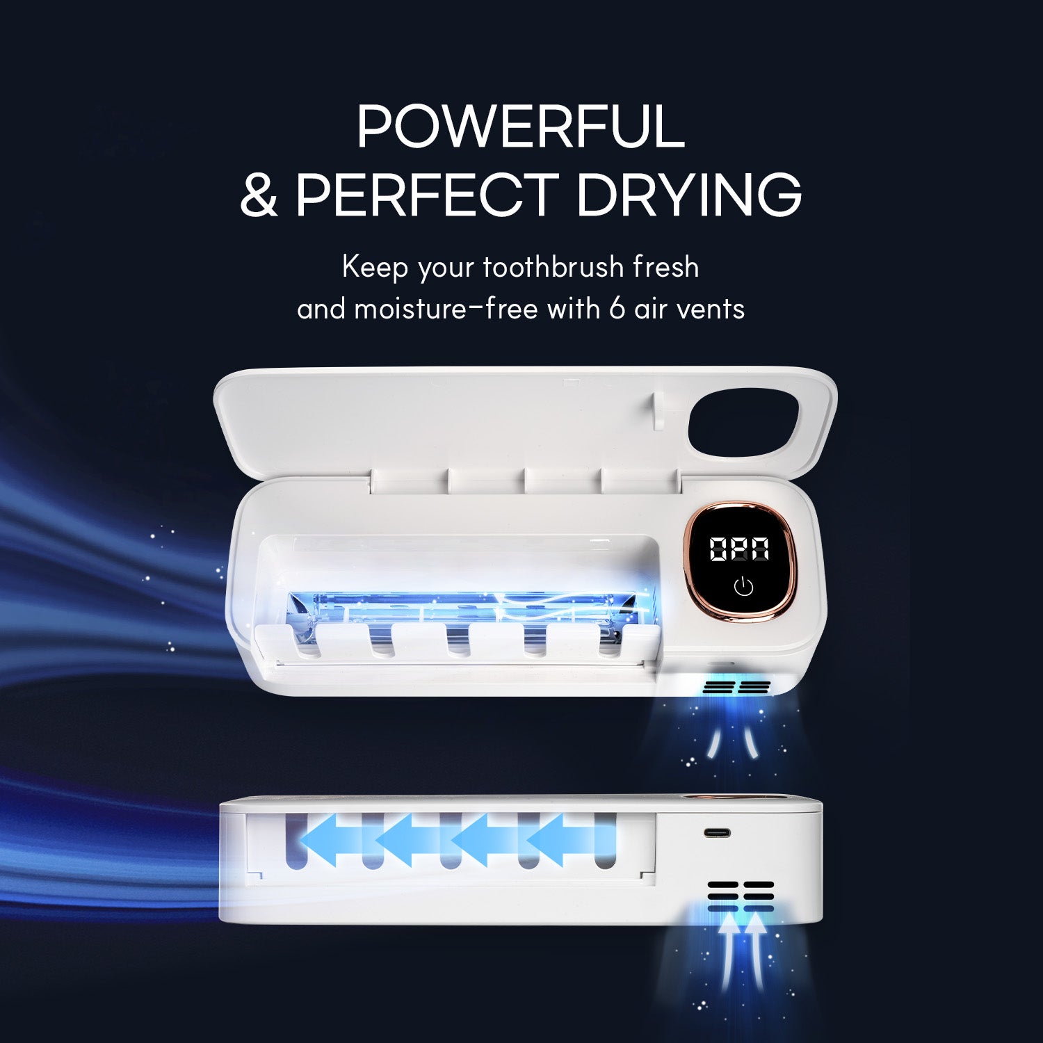 HubiCare Wall-mounted Toothbrush Sanitizer HTS-20