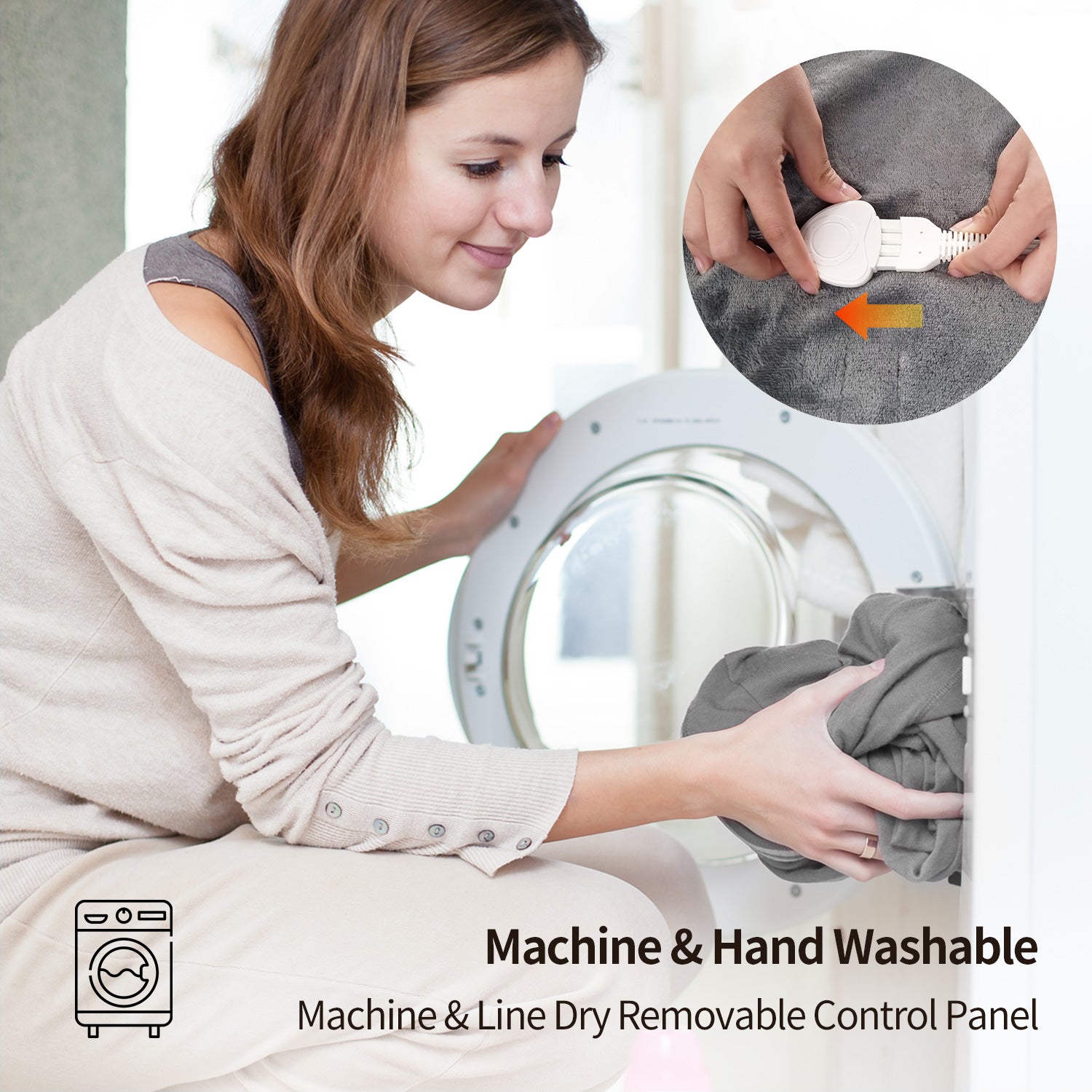 HuBDIC Electric Heating Throw, Electric Heating Blanket 50
